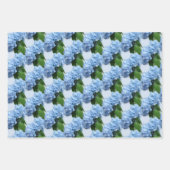 Feuille De Papier Cadeau Fleurs d'Hydrangée réelles (Devant 3)