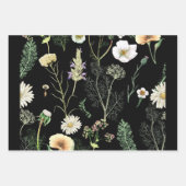 Feuille De Papier Cadeau Fleurs du jardin botanique Herbes libellules (Devant 2)