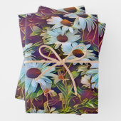 FEUILLE DE PAPIER CADEAU FLEURS DU JOUR (En situation)