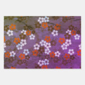 Feuille De Papier Cadeau Fleurs du soir (Devant 3)