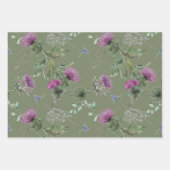 Feuille De Papier Cadeau Fleurs écossaises (Devant 3)