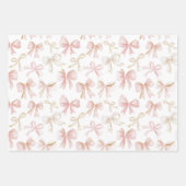 Feuille De Papier Cadeau Fleurs et vaches roses Anniversaire (Devant)