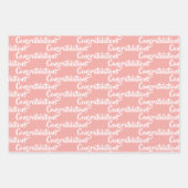 Feuille De Papier Cadeau Fleurs Félicitations Nouveau Bébé (Devant 2)