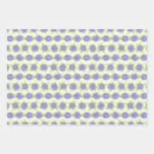 Feuille De Papier Cadeau Fleurs florales Lilac pourpres printanières (Devant 2)