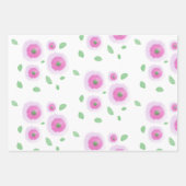 Feuille De Papier Cadeau Fleurs gonflées (Devant 2)