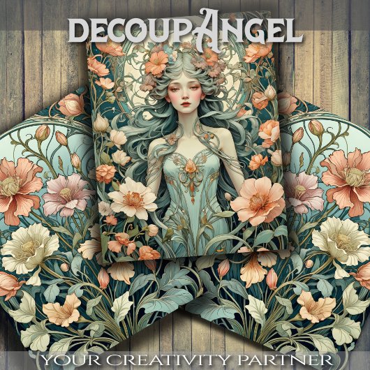 Feuille De Papier Cadeau Fleurs Nouveau - Jeu de 3 - Découpage -