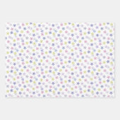 Feuille De Papier Cadeau Fleurs pastel (Devant)