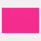 Feuille De Papier Cadeau Fleurs roses et orange chaudes (Devant 3)