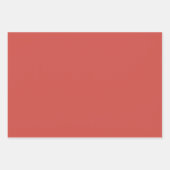 Feuille De Papier Cadeau Fleurs Rouges Chic (Devant 2)