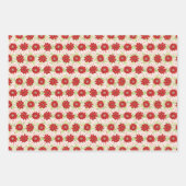Feuille De Papier Cadeau Fleurs rouges Floral été (Devant 2)