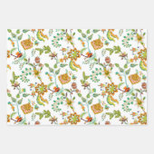 Feuille De Papier Cadeau Fleurs sauvages (Devant 3)