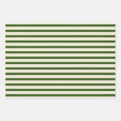 Feuille De Papier Cadeau Fleurs sauvages d'automne, rayures et points (Devant 2)