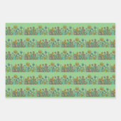 Feuille De Papier Cadeau Fleurs sauvages en verre (Devant 3)