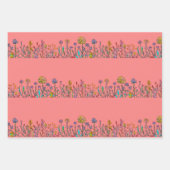 Feuille De Papier Cadeau Fleurs sauvages en verre (Devant 2)