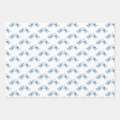 Feuille De Papier Cadeau Fleurs sauvages et papillons élégants (Devant 3)