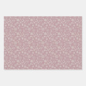 Feuille De Papier Cadeau Fleurs souples et fines (Devant 2)