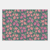 Feuille De Papier Cadeau Fleurs tropicales (Devant 3)