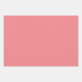 Feuille De Papier Cadeau Fleurs vert rose motif floral (Devant 2)