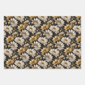 Feuille De Papier Cadeau fleurs vintages (Devant 3)