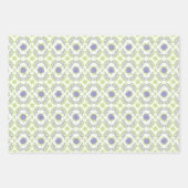 Feuille De Papier Cadeau Fleurs violettes de lilas Floral de printemps (Devant 2)