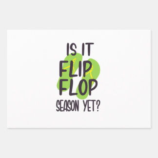 Feuille De Papier Cadeau Flip flop