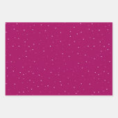 Feuille De Papier Cadeau Flocon de neige écriture joyeuse violet vacances (Devant 3)