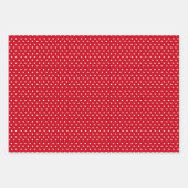 Feuille De Papier Cadeau Flocon de neige rouge (Devant 3)