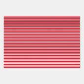 Feuille De Papier Cadeau Flocon de neige rouge (Devant 2)
