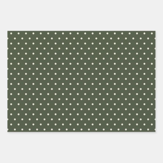 Feuille De Papier Cadeau Flocon de Noël rouge rustique vert (Devant 2)