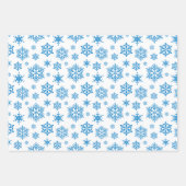 Feuille De Papier Cadeau Flocons de neige (Devant)