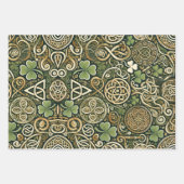 Feuille De Papier Cadeau Floraison celtique (Devant 2)