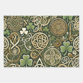 Feuille De Papier Cadeau Floraison celtique (Devant)
