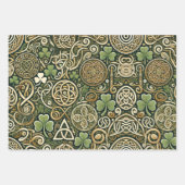 Feuille De Papier Cadeau Floraison celtique (Devant 3)