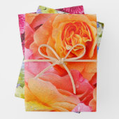 Feuille De Papier Cadeau Floral (En situation)