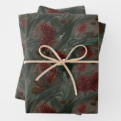 Feuille De Papier Cadeau Floral australien Eucalyptus pinceau (En situation)