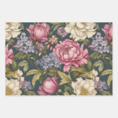 Feuille De Papier Cadeau Floral botanique vintage (Devant 2)