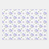 Feuille De Papier Cadeau Floral Citrouille pourpre (Devant)