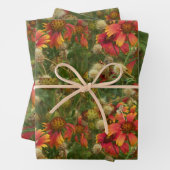 Feuille De Papier Cadeau Floral d'été (En situation)