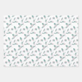 Feuille De Papier Cadeau Floral et papillon (Devant 2)