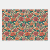Feuille De Papier Cadeau Floral japonais série II (Devant 3)
