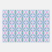 Feuille De Papier Cadeau Floral Pink Motif de golf (Devant 2)