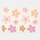 Feuille De Papier Cadeau Floral rétro super (Devant 3)