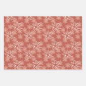 Feuille De Papier Cadeau Florales abstraites rose et jaune (Devant 2)