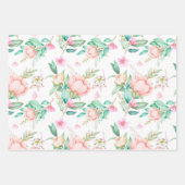 Feuille De Papier Cadeau Flore aquarelle (Devant 2)