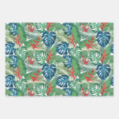 Feuille De Papier Cadeau Flore de verdure tropicale (Devant)
