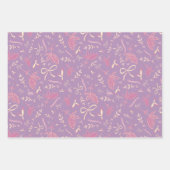 Feuille De Papier Cadeau Flore et vaches pastel délicieuses (Devant 3)