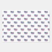 Feuille De Papier Cadeau Floride, 50 États, Liberty Bell (Devant)