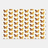 Feuille De Papier Cadeau Flower Butterfly with Yellow California Poppy (Devant 3)