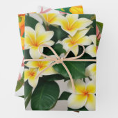 Feuille De Papier Cadeau Flower tropical (En situation)