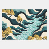 Feuille De Papier Cadeau Flowing harmony (Devant 2)